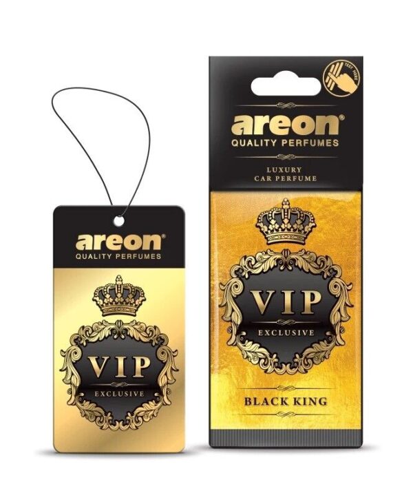 Areon VIP Exclusive Car Air Freshener Hanging Card Black King