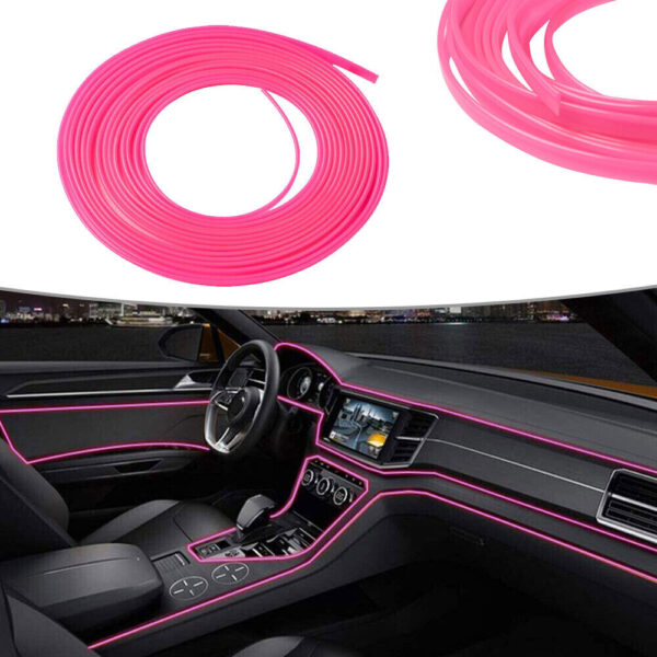 Car Trim Strip Styling Interior Moulding Strips Line Pink Decor Accessories