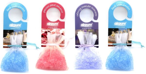 Airpure HOME COLLECTION Scented Beads (4 Pack) Drawer Cupboard Car Air Freshener