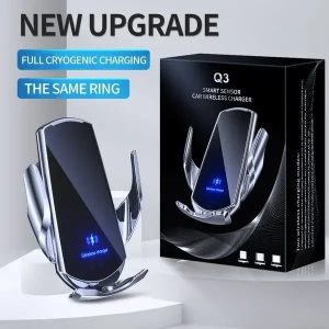 15W Wireless Charging Phone Mount - Auto-Clamping Holder