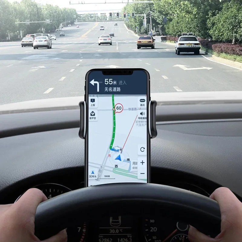 360° Rotating Car Phone Holder - Dashboard Grip Mount