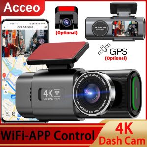 4K Dash Cam with WiFi & GPS - 24H Parking Monitor