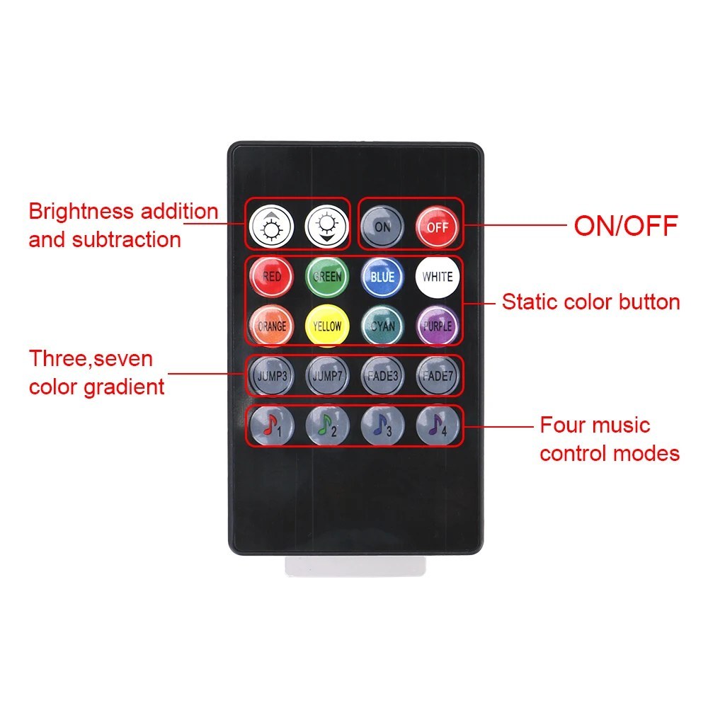 Ambient Footwell Light - Remote and Voice Controlled LED