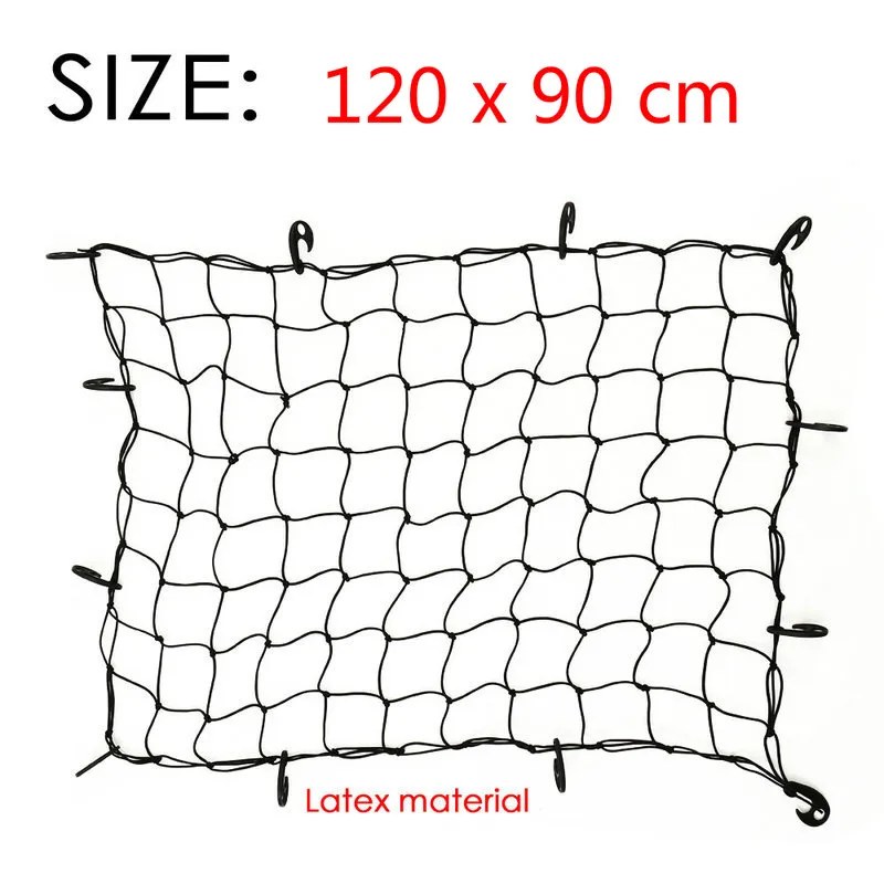 Car Boot Cargo Net - 120x90cm Elastic with Hooks