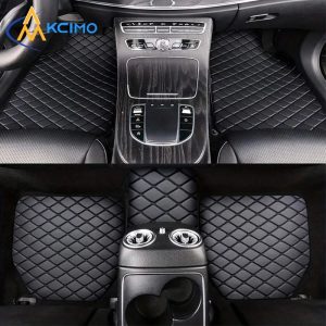 Car Floor Mats - 5 Piece PU Leather, Waterproof
