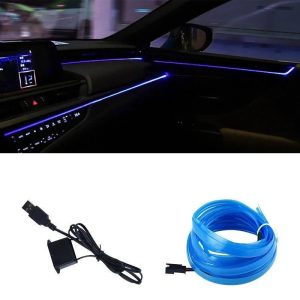 Car Interior LED Strip Light - 5M Ambient EL Wire