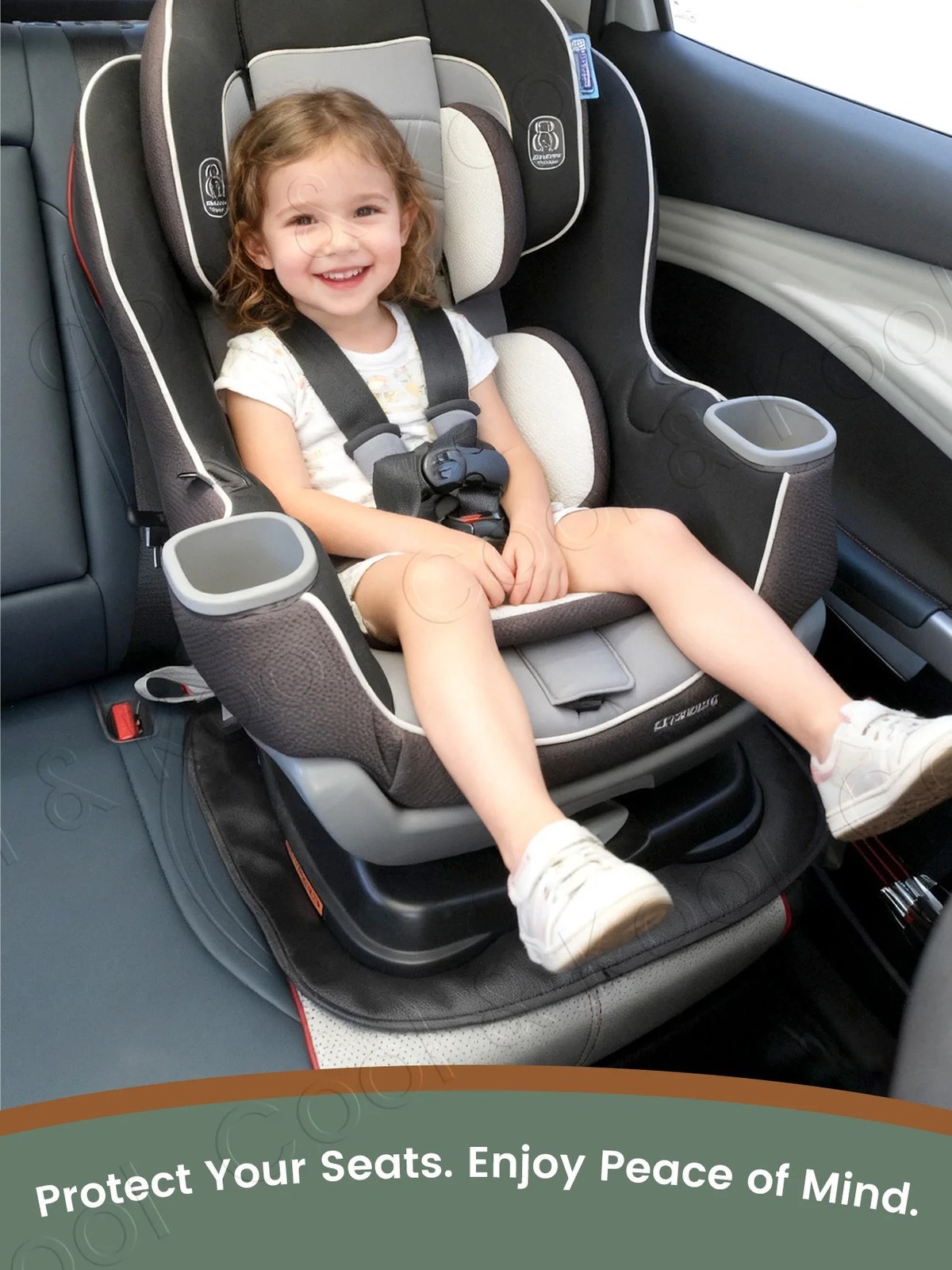 Child Seat Protector Mat - Waterproof Anti-Scratch Cover