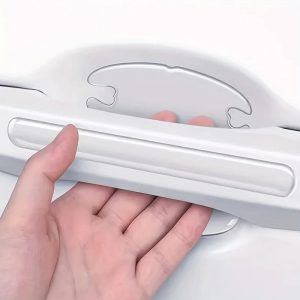 Door Handle Bowl Protectors - 8 Piece Clear Film