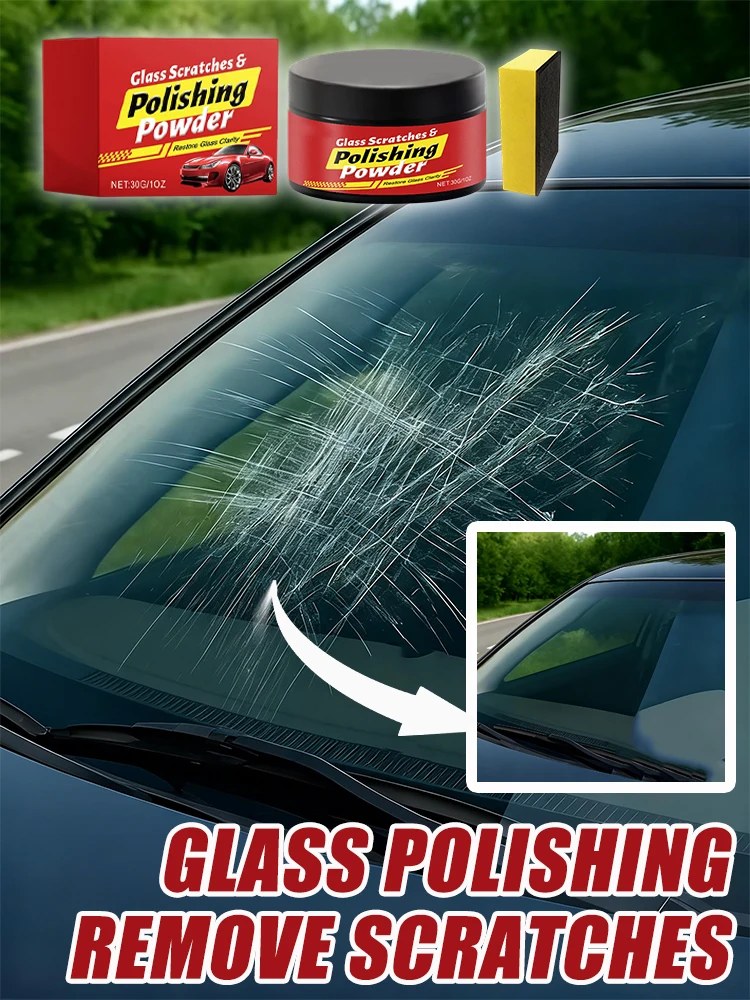 Glass Polishing Powder - Car Window Scratch Repair Kit