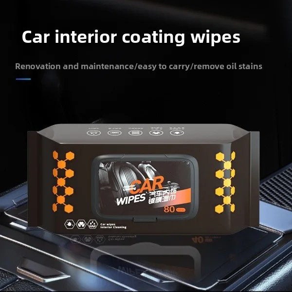 Heavy-Duty Car Interior Cleaning Wipes - Stain Removal