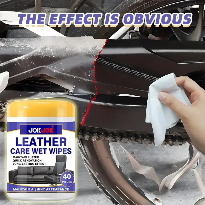 Leather Care Wipes for Car Interior - Restore & Protect