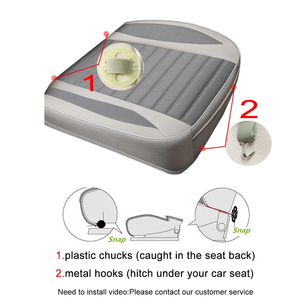 Luxury Flax Car Seat Cover Set - All Seasons