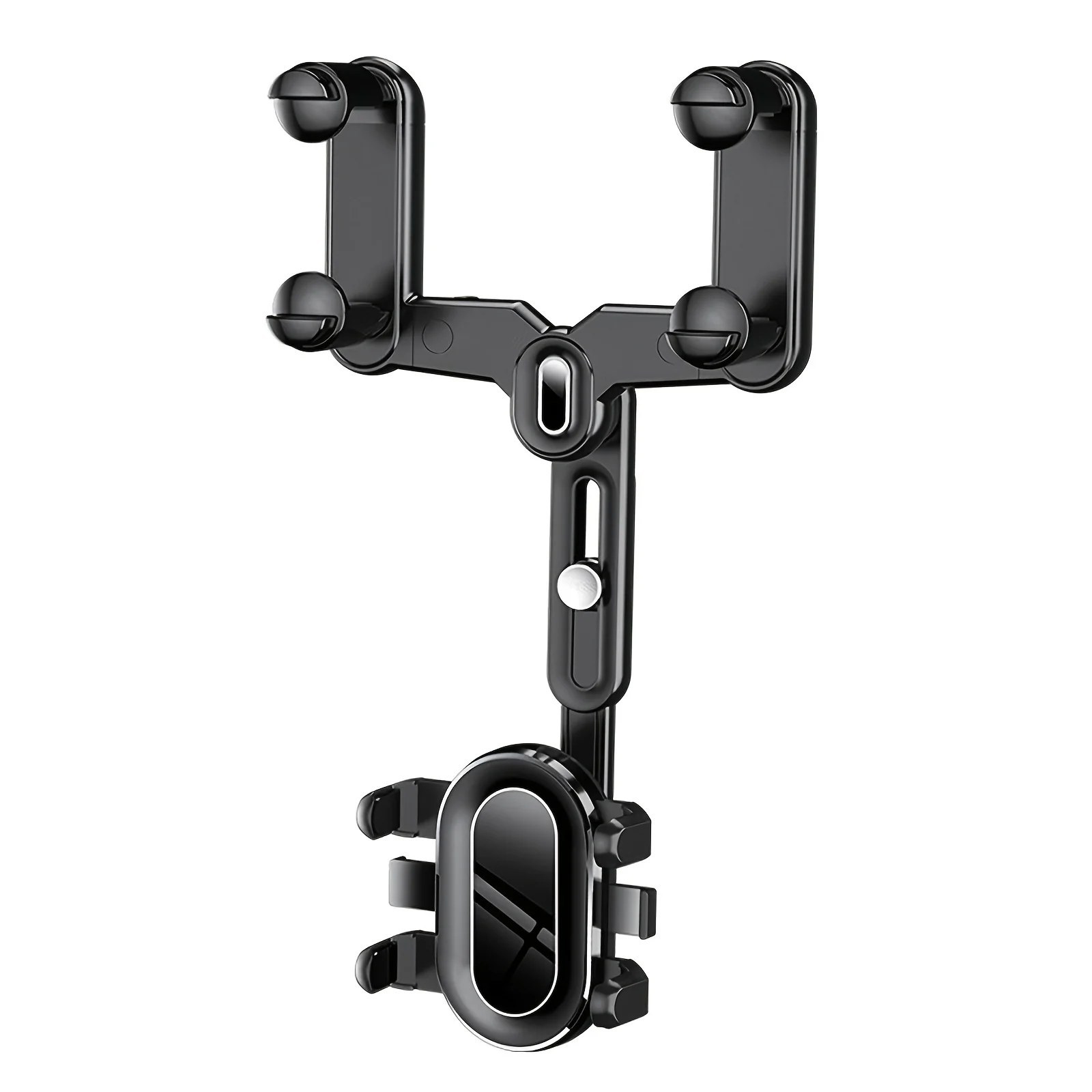Rear View Mirror Phone Holder - Telescopic 360° Bracket