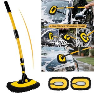 Retractable Car Cleaning Brush Set - Long Reach with Bag