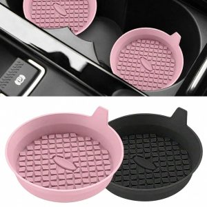 Silicone Car Cup Holder Coaster - Anti-Slip Insert