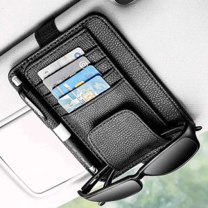 Sun Visor Storage Pouch - Card, Glasses and Document Holder