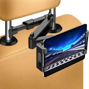 Tablet Headrest Mount - 360° Rear Seat Holder