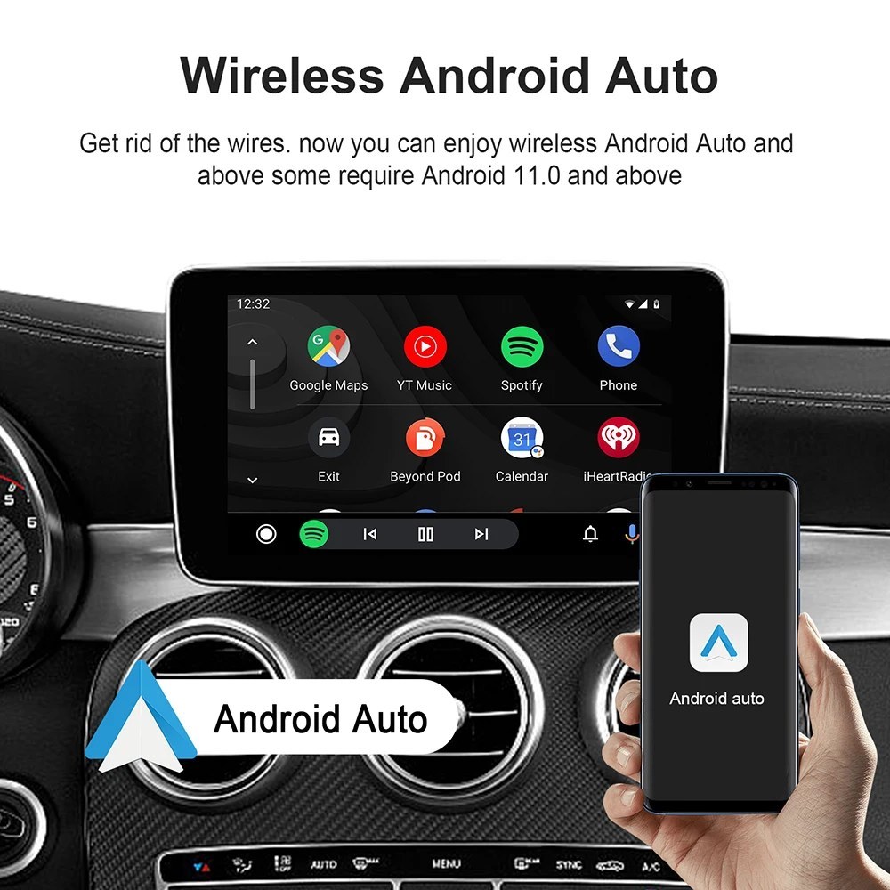 Wireless CarPlay and Android Auto Adapter - 3-in-1 Ai Box